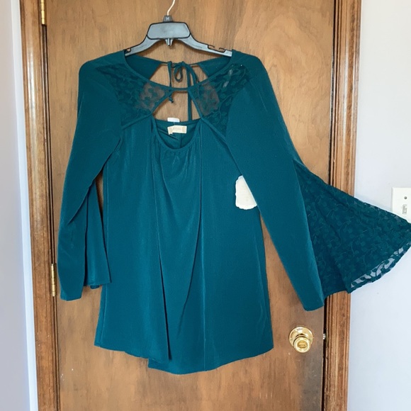 Price Firm 🔺 Altar'd State boho bell sleeve dress w/ cutout size S - Picture 5 of 15